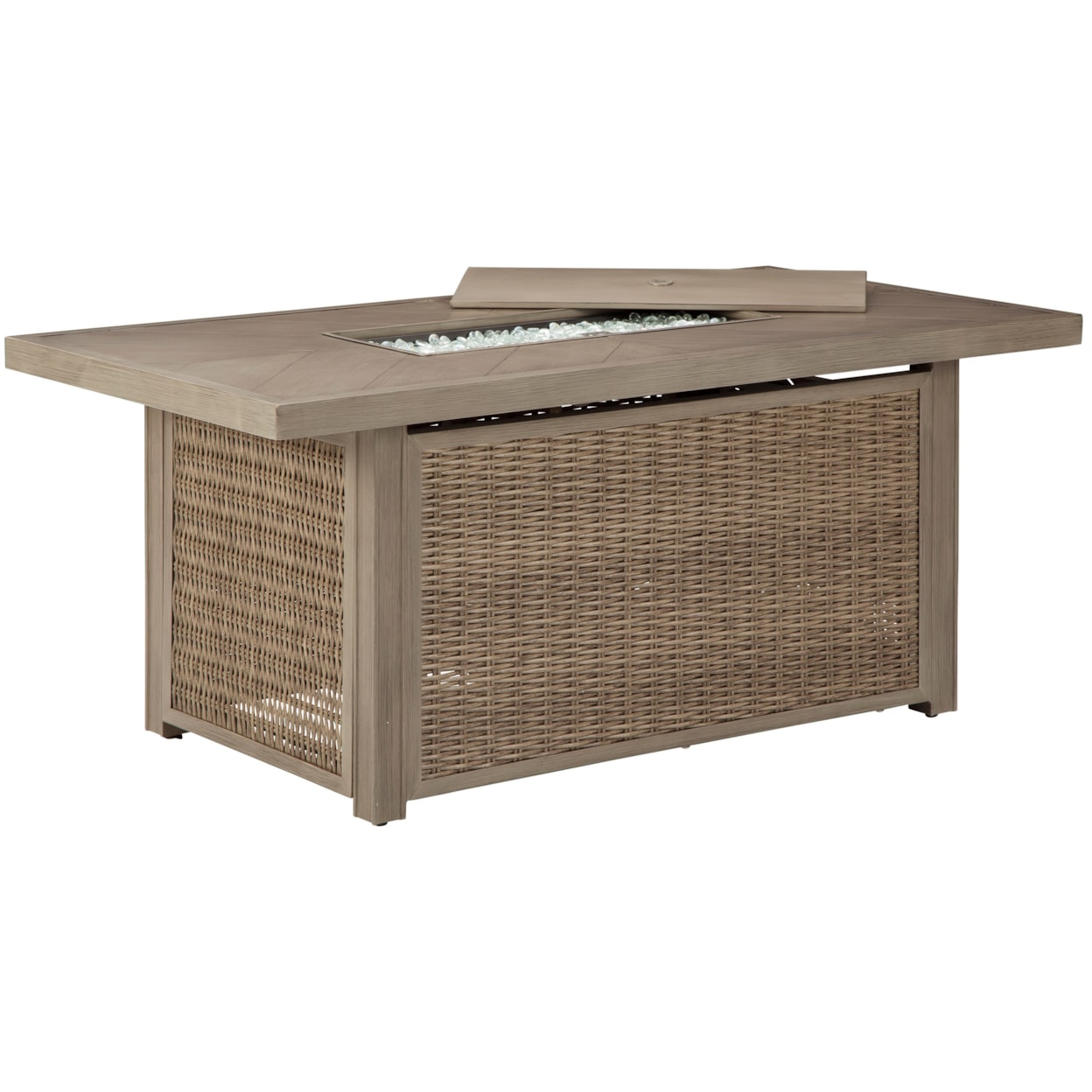 Signature Design by Ashley Beachcroft Rectangular Fire Pit Table