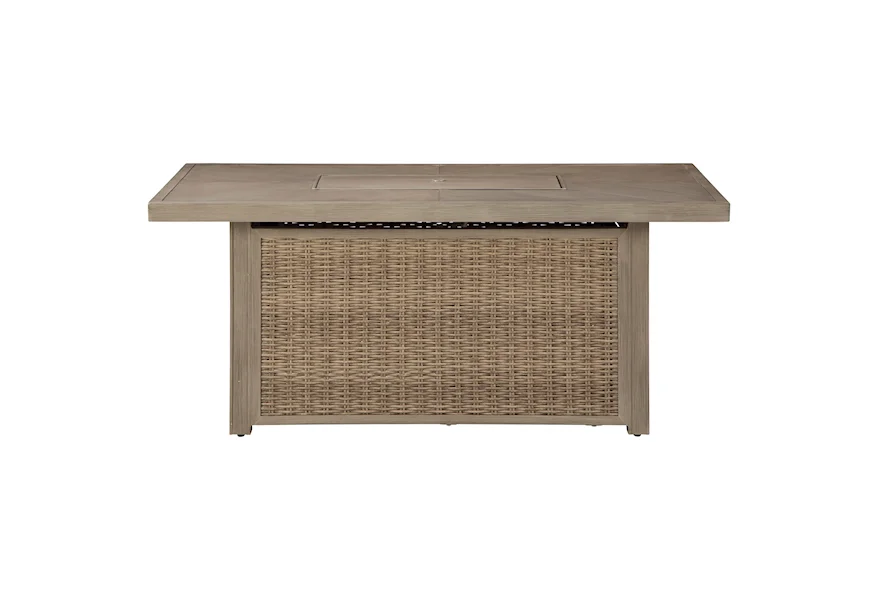 Beachcroft Rectangular Fire Pit Table by Signature Design by Ashley at Esprit Decor Home Furnishings