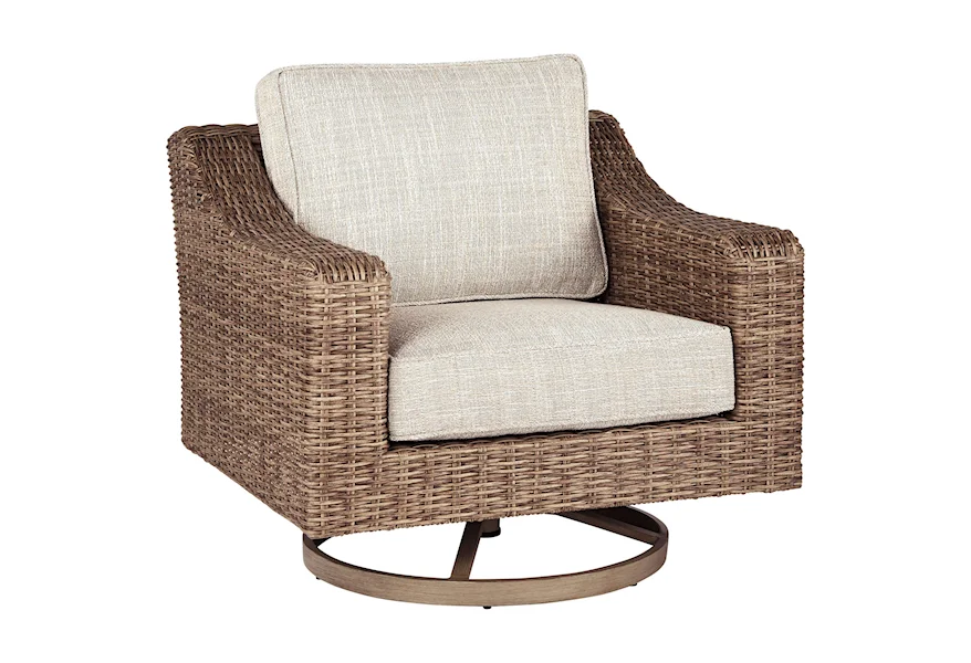 Beachcroft Swivel Lounge Chair by Signature Design by Ashley at VanDrie Home Furnishings