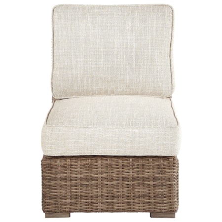 Armless Chair with Cushion