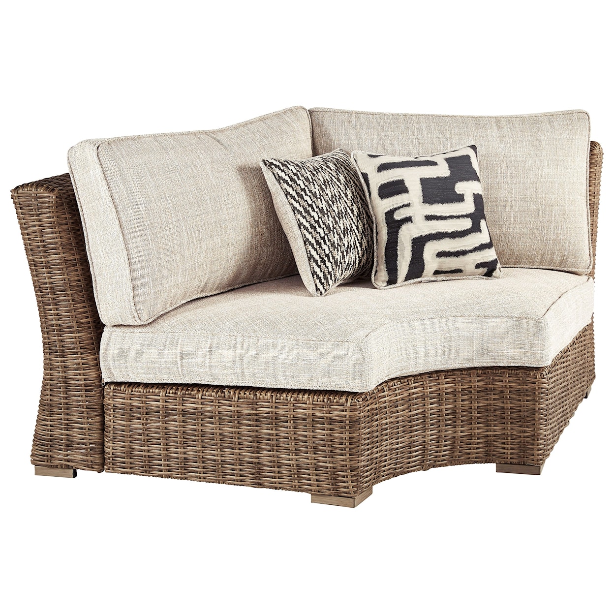 Ashley Furniture Signature Design Beachcroft Curved Corner Chair with Cushion