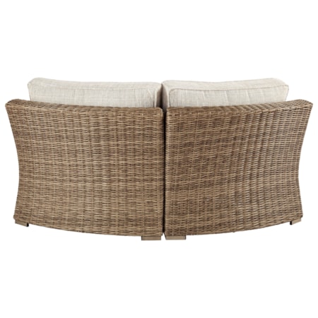 Curved Corner Chair with Cushion