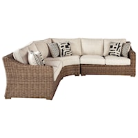 3 Piece Resin Wicker Sectional Set