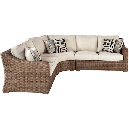 3 Piece Resin Wicker Sectional Set