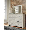 Signature Design by Ashley Furniture Bellaby Dresser and Mirror Set
