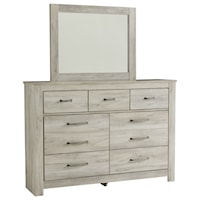 Casual Dresser and Mirror Set