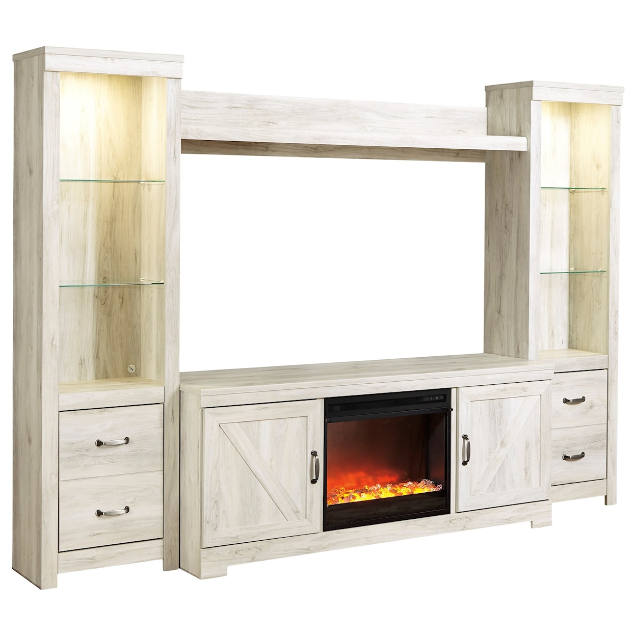 Signature Design by Ashley Bellaby Wall Unit with Fireplace