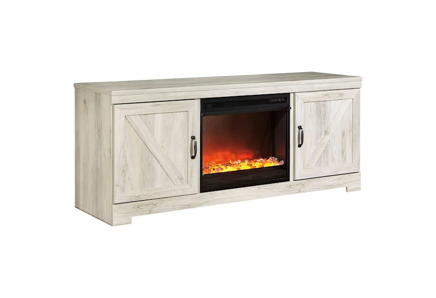 Bellaby Large TV Stand with Fireplace by Signature Design by Ashley at VanDrie Home Furnishings