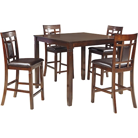 Contemporary 5-Piece Dining Room Counter Table Set