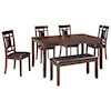 Signature Design by Ashley Furniture Bennox 6-Piece Dining Room Table Set