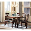 Signature Design by Ashley Furniture Bennox 6-Piece Dining Room Table Set