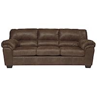 Casual Faux Leather Full Sofa Sleeper
