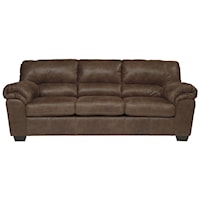 Casual Faux Leather Sofa