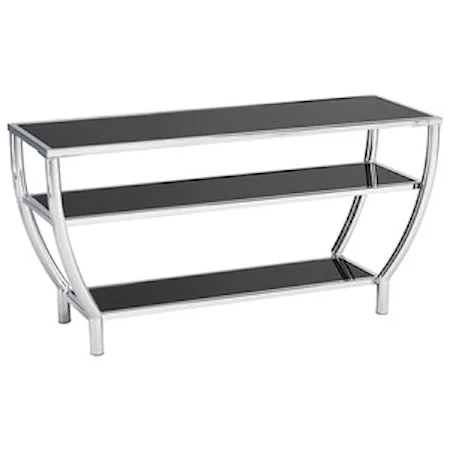 Contemporary 48.5" TV Stand with Open Shelving