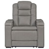 Ashley Furniture Signature Design Boerna Power Recliner with Adjustable Headrest