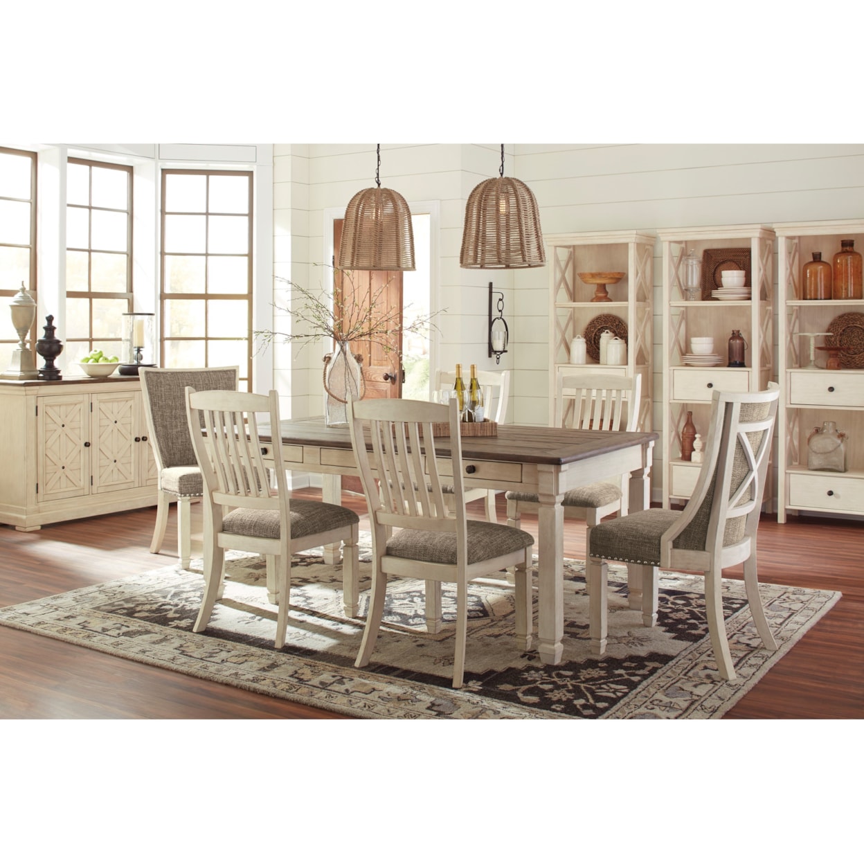 Ashley Signature Design Bolanburg Formal Dining Room Group