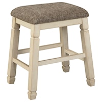 Backless Counter Height Upholstered Stool