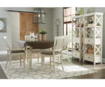 Signature Design by Ashley Bolanburg 5-Piece Round Drop Leaf Counter Table Set