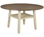 Signature Design by Ashley Bolanburg 5-Piece Round Drop Leaf Counter Table Set