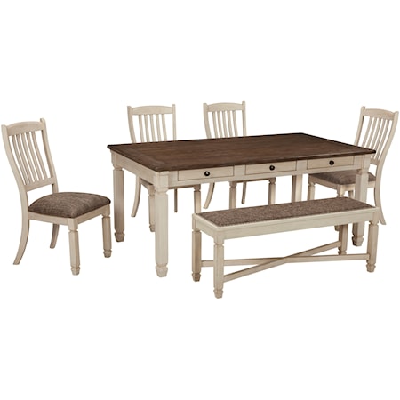 Table and Chair Set with Bench