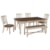 Signature Design by Ashley Furniture Tyler Creek Relaxed Vintage Table and Chair Set with Bench