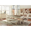 Signature Design by Ashley Furniture Bolanburg Table and Chair Set with Bench