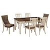 Signature Design by Ashley Bolanburg 7-Piece Table and Chair Set