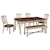 Signature Design by Ashley Bolanburg Relaxed Vintage Table and Chair Set with Bench