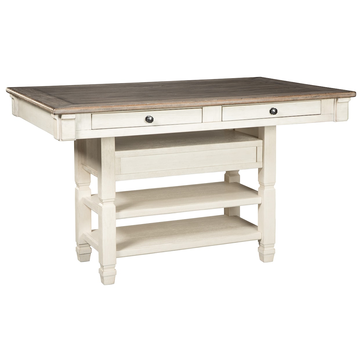 Signature Design Bolanburg 5-Piece Counter Table and Stool Set