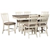 Signature Design by Ashley Bolanburg 7-Piece Counter Table and Stool Set