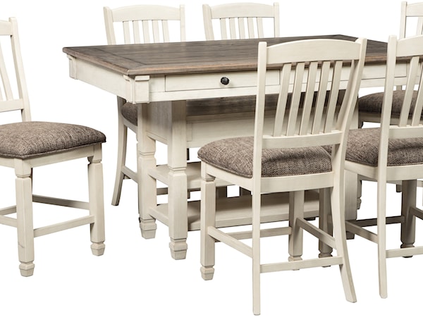7-Piece Counter Table and Stool Set