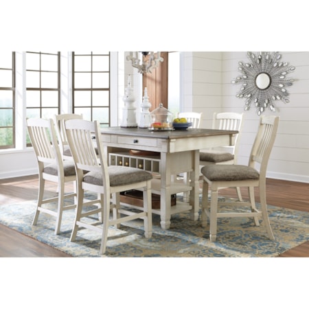 7-Piece Counter Table and Stool Set