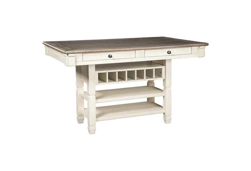 Bolanburg Rectangular Dining Room Counter Table by Benchcraft at Virginia Furniture Market