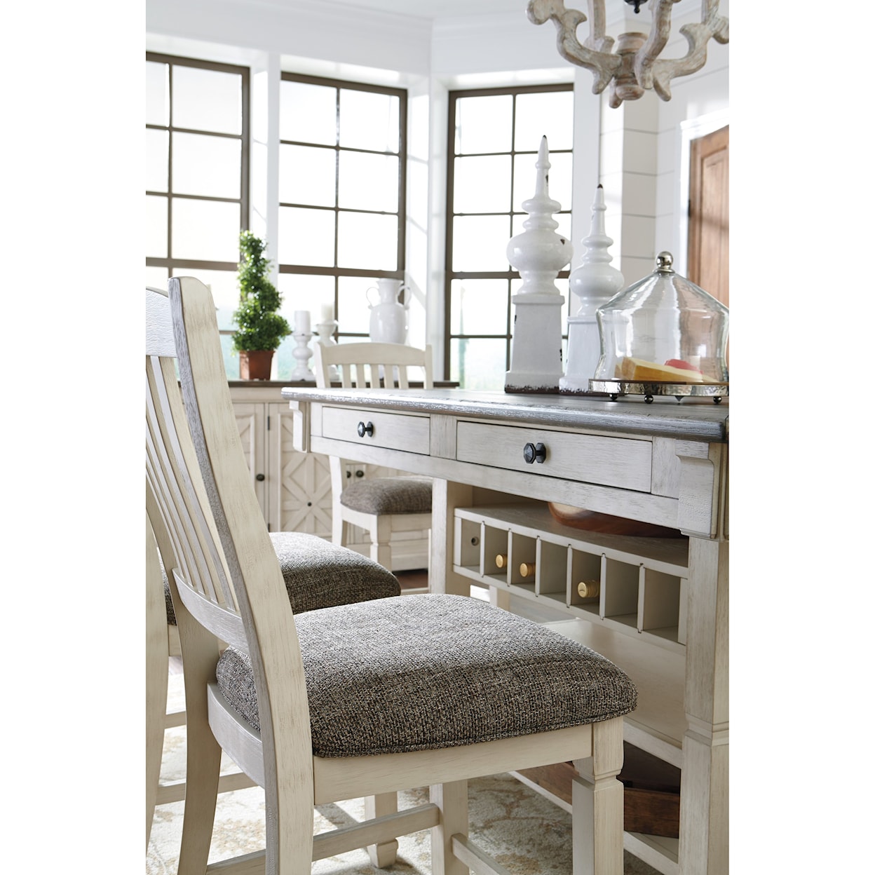Signature Design by Ashley Bolanburg Rectangular Dining Room Counter Table