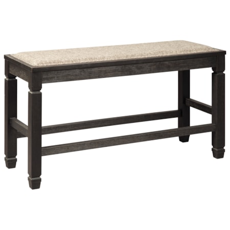 Double Counter Upholstered Bench