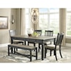 Benchcraft Tyler Creek Table and Chair Set with Bench
