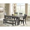 Ashley Furniture Signature Design Tyler Creek Table and Chair Set with Bench