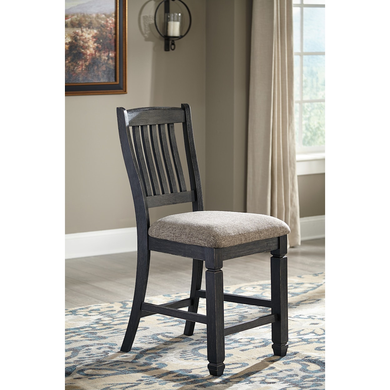 Signature Tyler Creek 5-Piece Counter Table and Stool Set