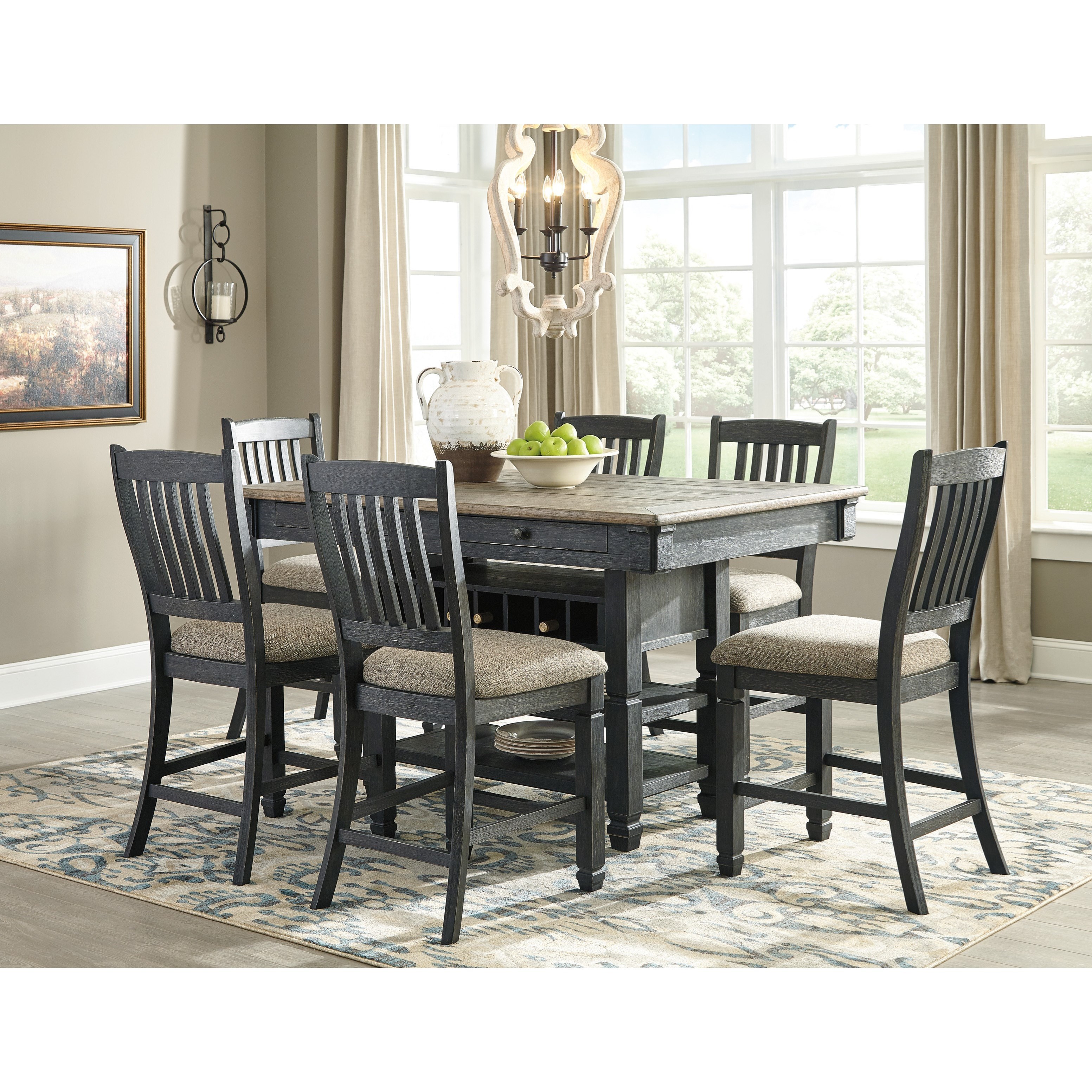 7-Piece Counter Table and Stool Set