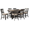 Ashley Signature Design Tyler Creek 7-Piece Counter Table and Stool Set