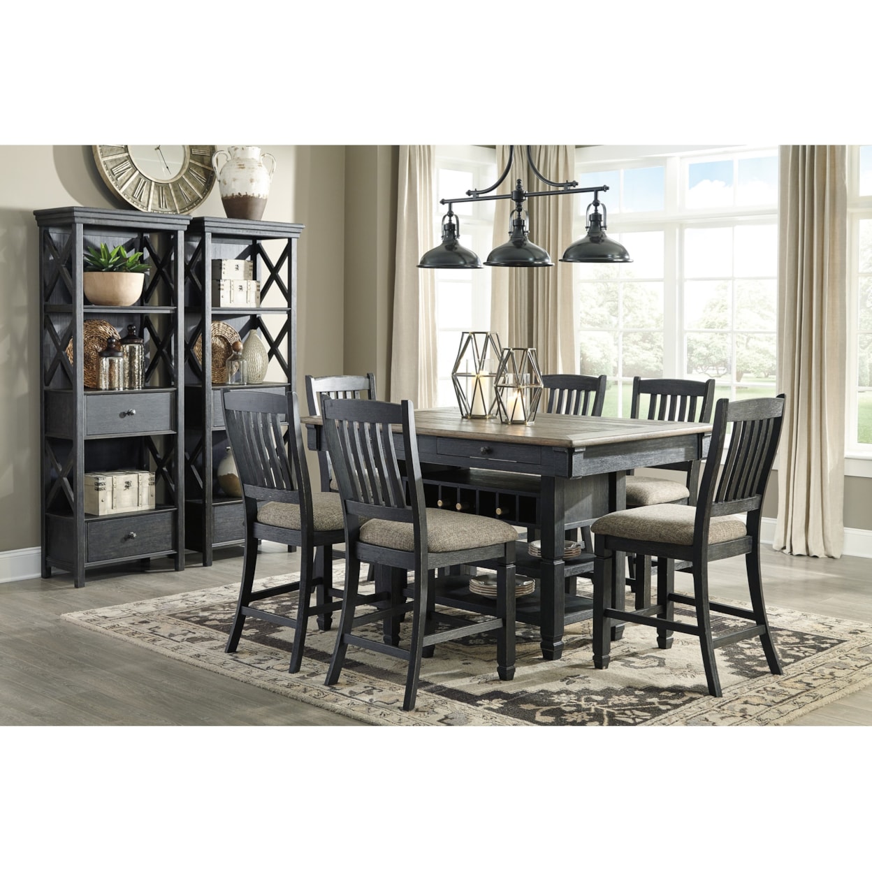 Ashley Signature Design Tyler Creek Rectangular Dining Room Counter Table