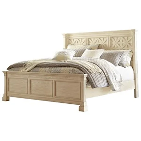 Queen Panel Bed with Lattice Panels