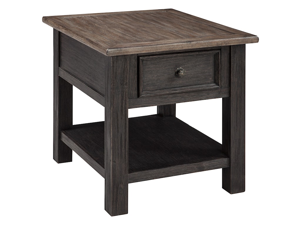 Signature Design by Ashley Tyler Creek Rectangular End Table with ...