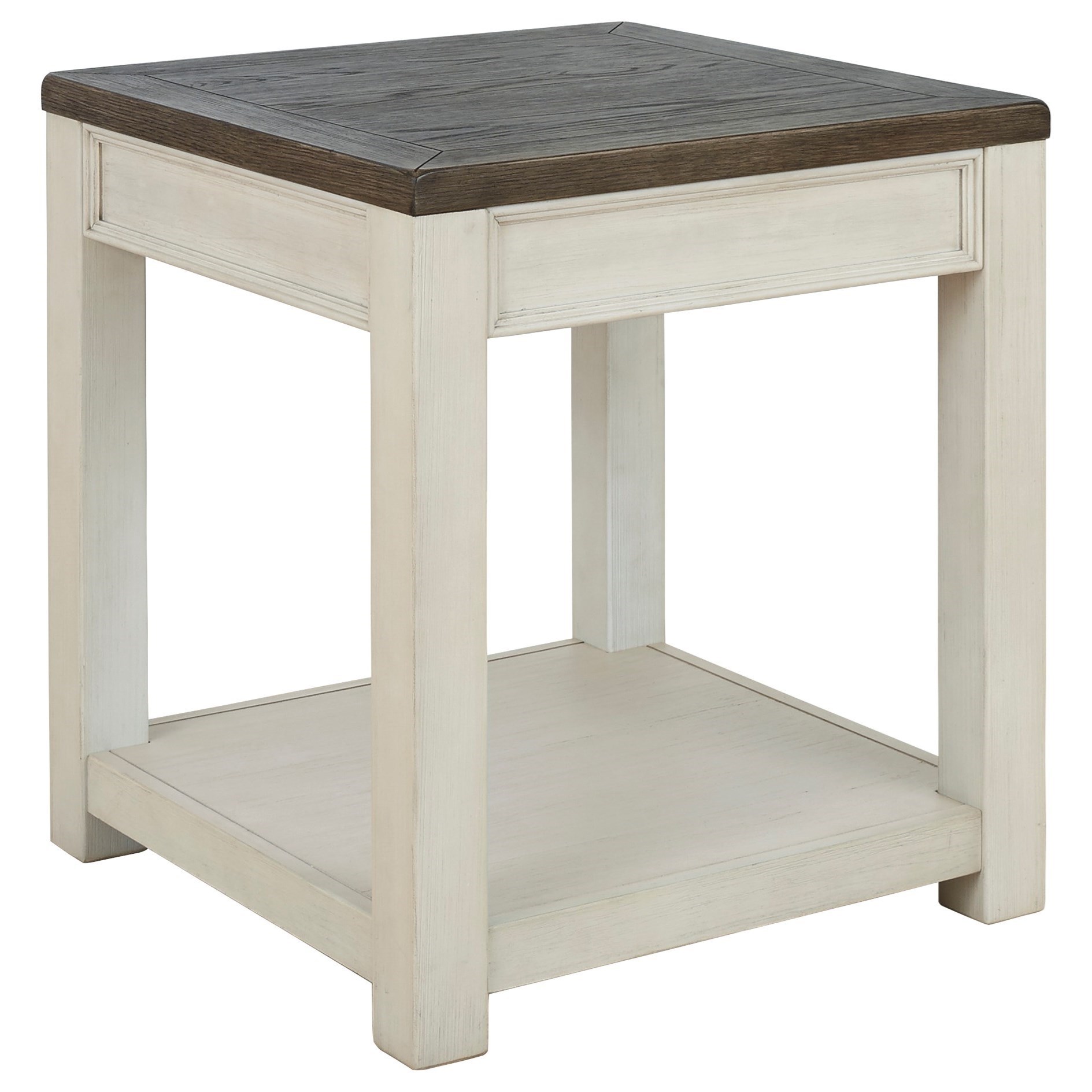 Signature Design by Ashley Bolanburg T7512 TwoTone Square End Table