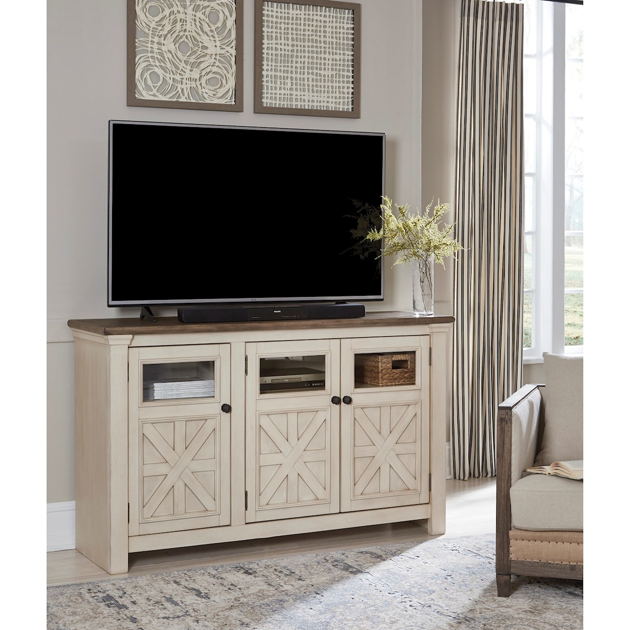 Signature Design by Ashley Furniture Bolanburg Large TV Stand