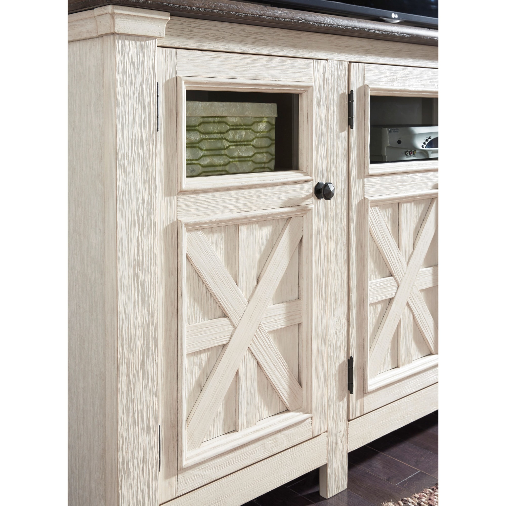 Signature Design by Ashley Bolanburg W64760 TV Stand HomeWorld Furniture TV Stands