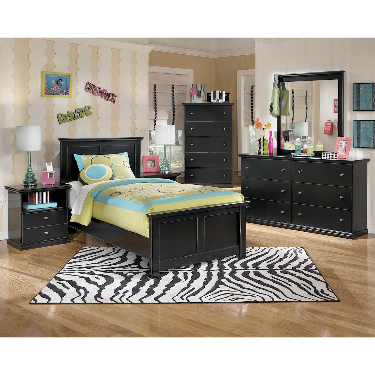 Ashley Furniture Signature Design Maribel Twin Panel Bed