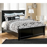 Queen Panel Bed with Simple Moulding