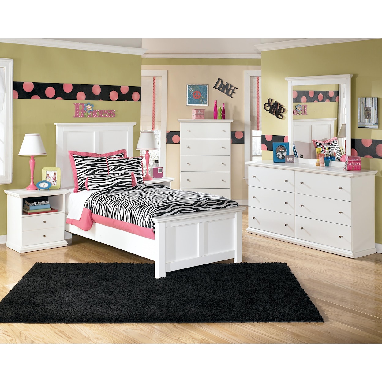 Ashley Furniture Signature Design Bostwick Shoals Twin Panel Bed