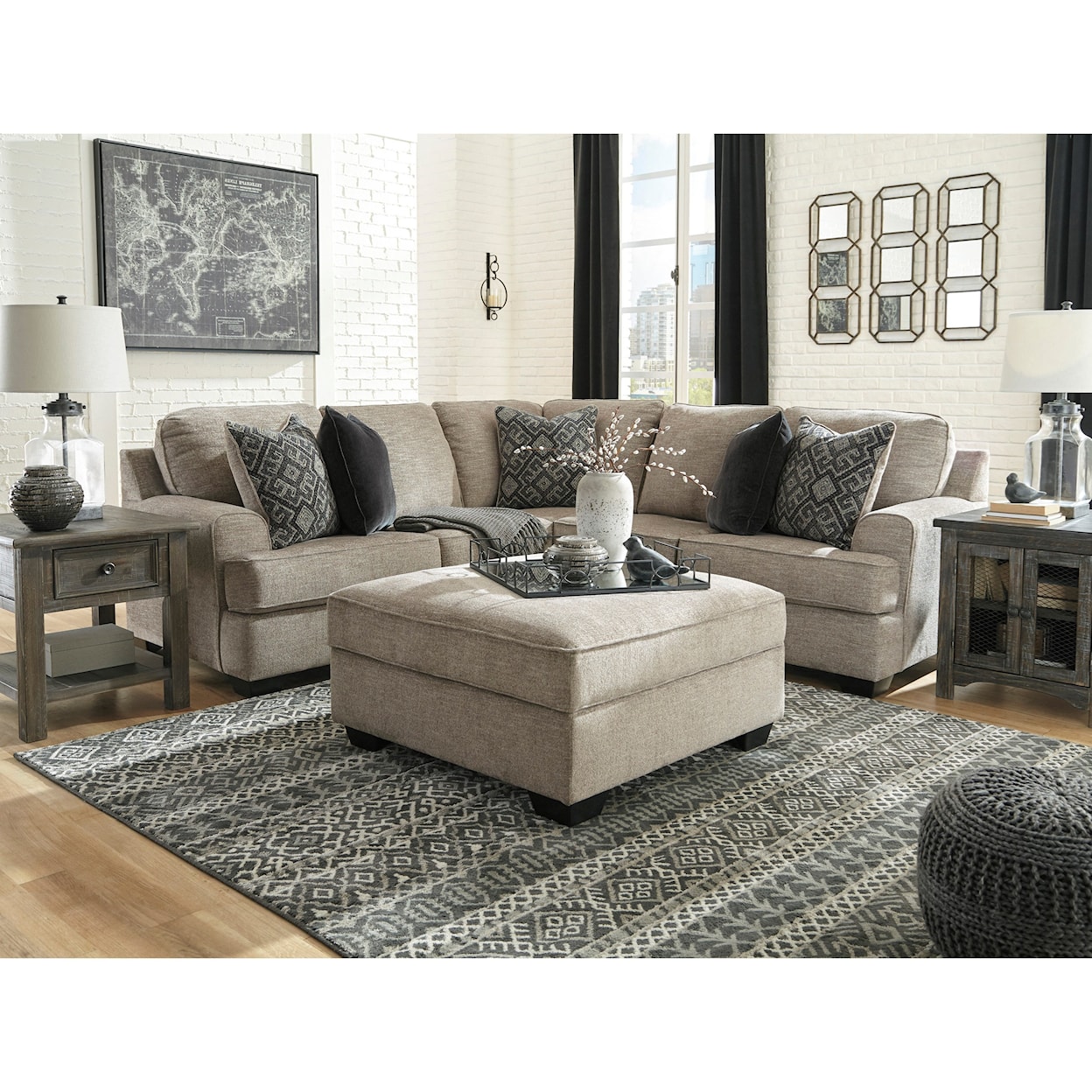 Ashley Furniture Signature Design Bovarian Stationary Living Room Group
